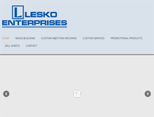 Tablet Screenshot of leskoenterprises.com